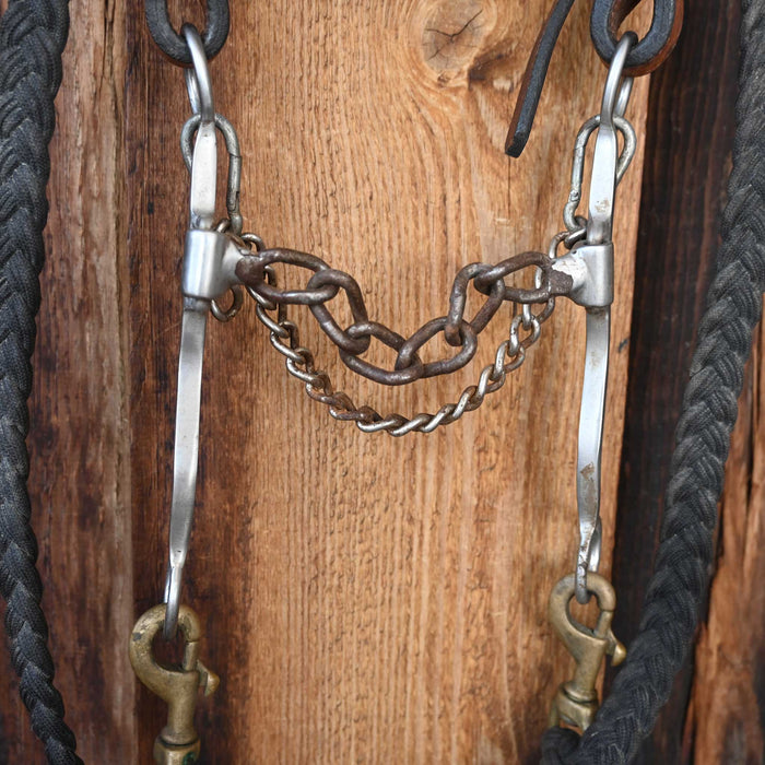 Classic Equine Ricky Green Chain Bridle Rig w/Browband Headstall