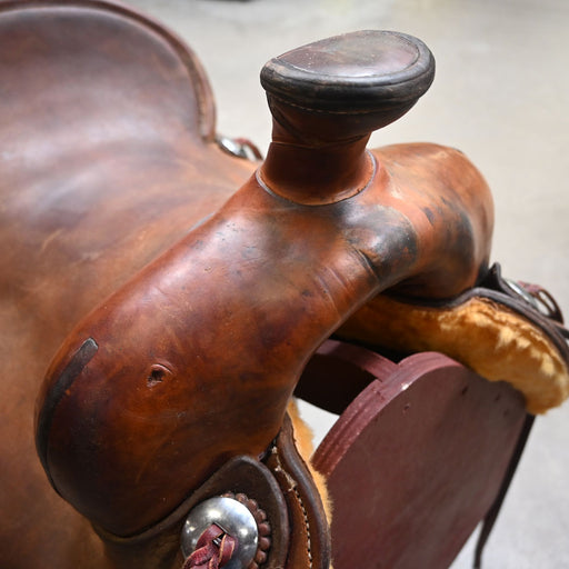 16" USED MARK CHAPMAN RANCH SADDLE Saddles - Used Mark Chapman