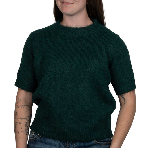 Hunter Green Sweater Knit Top WOMEN - Clothing - Tops - Short Sleeved Entro