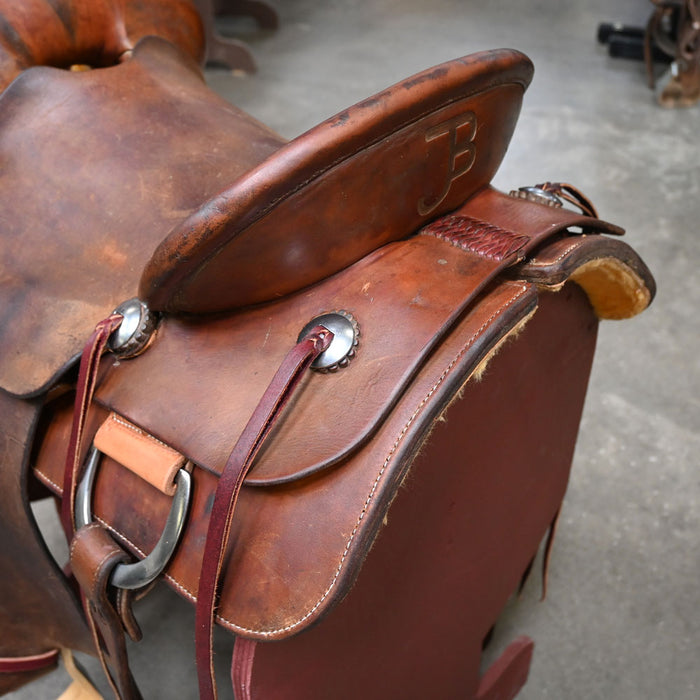 16" USED MARK CHAPMAN RANCH SADDLE Saddles - Used Mark Chapman