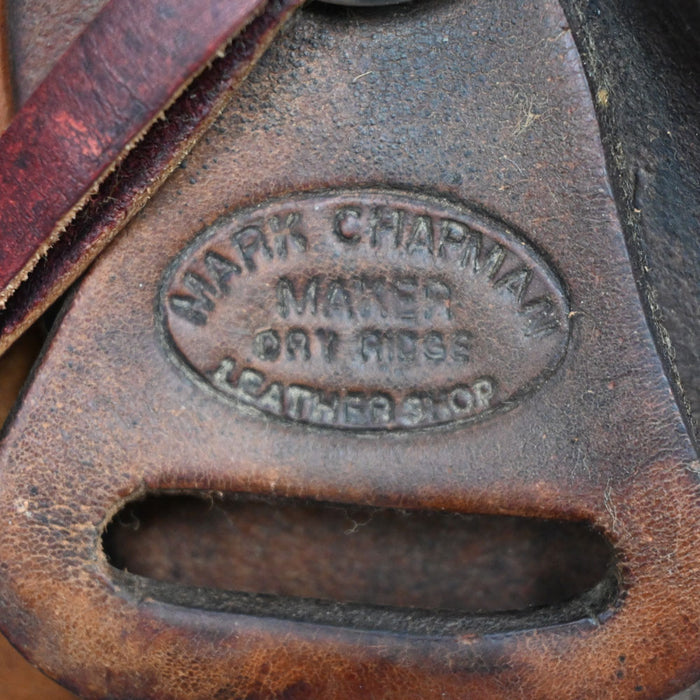 16" USED MARK CHAPMAN RANCH SADDLE Saddles - Used Mark Chapman
