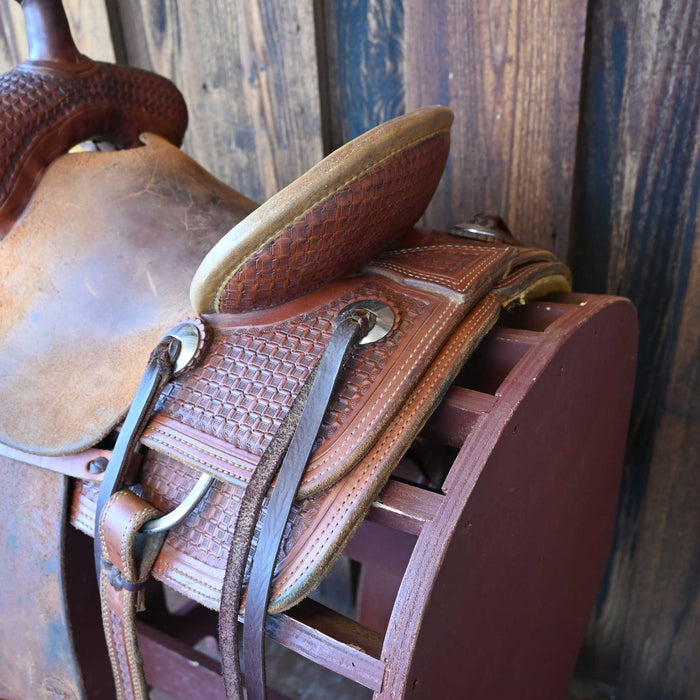 11.5" USED TESKEY'S JR RANCH ASSOCIATION SADDLE