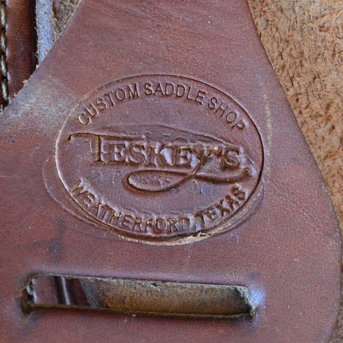 11.5" USED TESKEY'S JR RANCH ASSOCIATION SADDLE