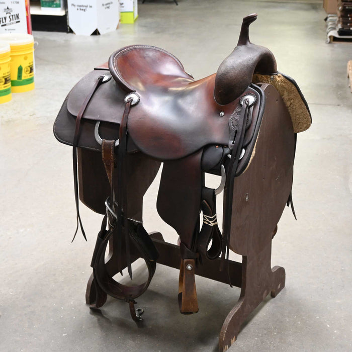 16" USED JEFF SMITH CUTTING SADDLE