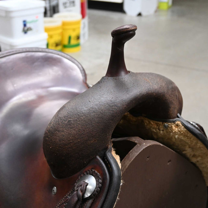 16" USED JEFF SMITH CUTTING SADDLE