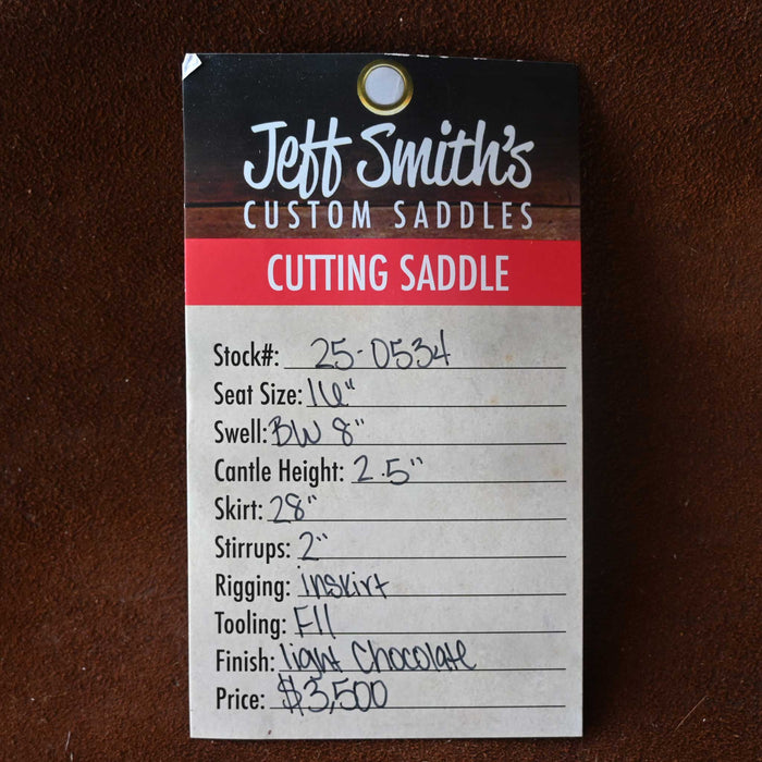 16" JEFF SMITH BUSTER WELCH CUTTING SADDLE Saddles - New Jeff Smith