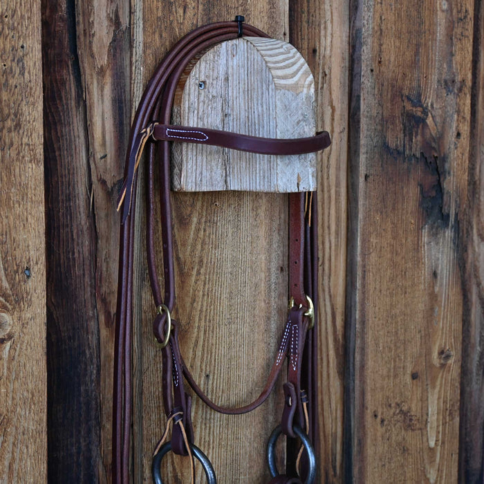 Rod Teuscher O-Ring 3pc. Bridle Rig w/All New Leather