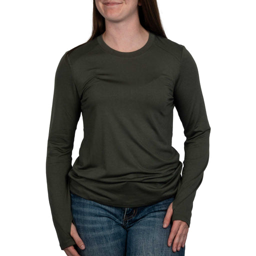 Free Fly Women's Bamboo Shade II Top - Dark Forest WOMEN - Clothing - Tops - Long Sleeved Free Fly Apparel