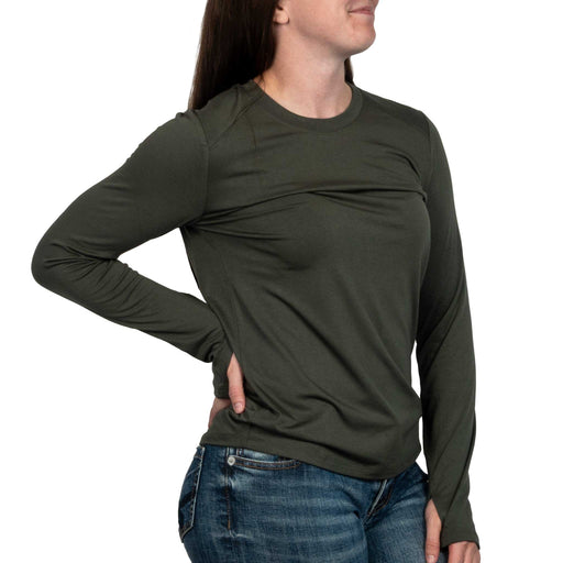 Free Fly Women's Bamboo Shade II Top - Dark Forest WOMEN - Clothing - Tops - Long Sleeved Free Fly Apparel