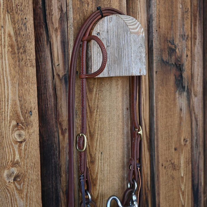 Cow Horse Supply Solid Port Bridle Rig w/All New Leather