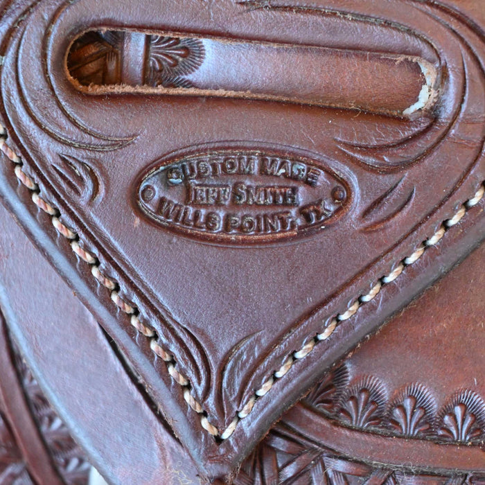 16" USED JEFF SMITH RANCH CUTTER SADDLE
