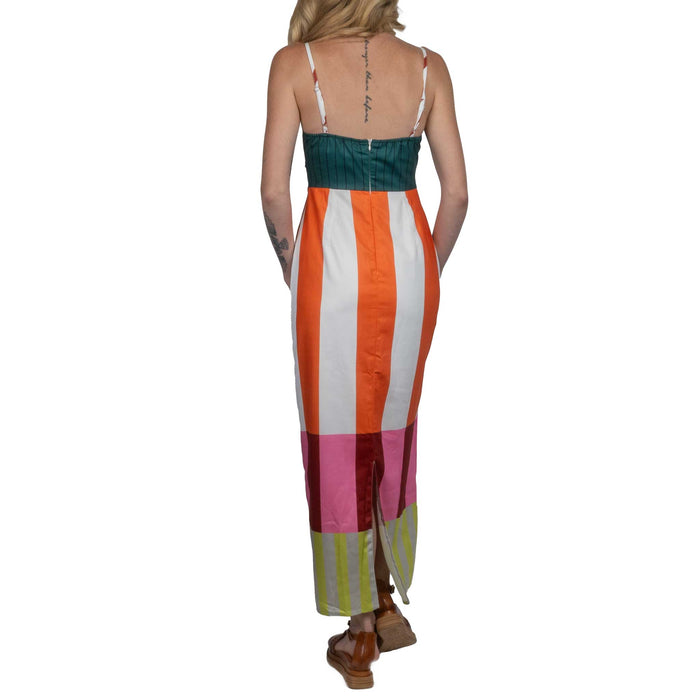Striped Strappy Sundress WOMEN - Clothing - Dresses Rosa Clothing