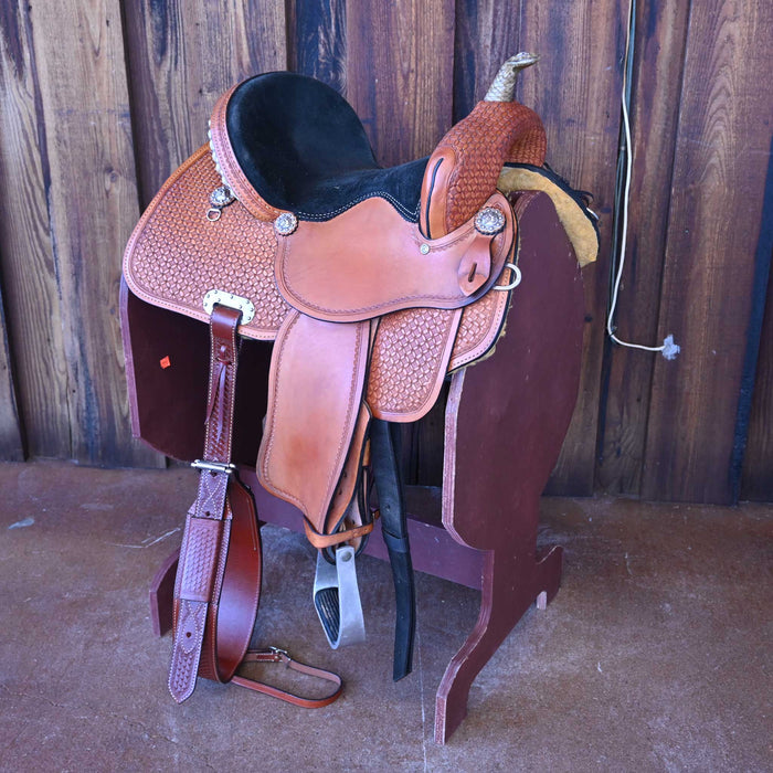 14" USED NASH LEATHER INC. BARREL SADDLE