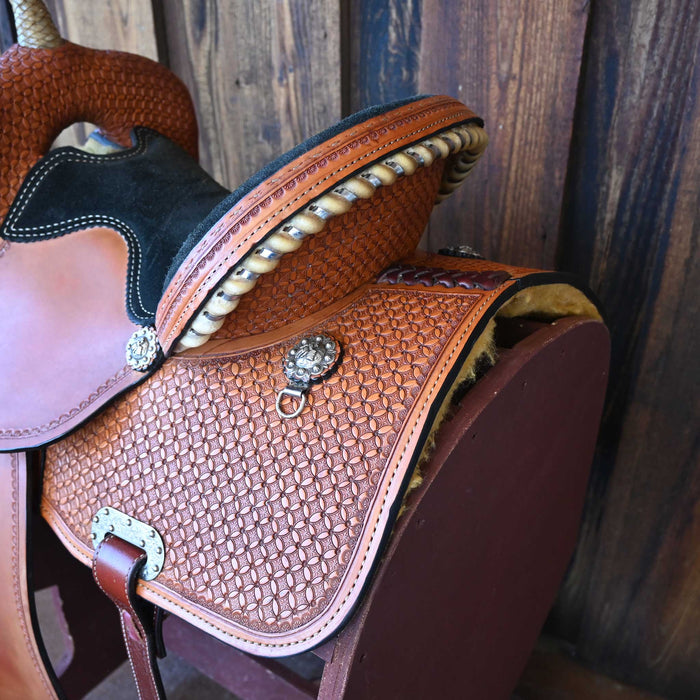 14" USED NASH LEATHER INC. BARREL SADDLE