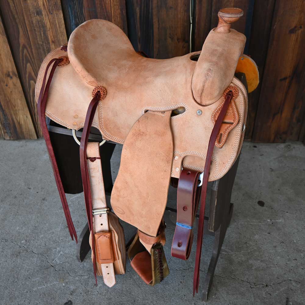 15.5" TESKEY'S STRIP DOWN RANCH SADDLE Saddles TESKEY'S SADDLERY LLC   