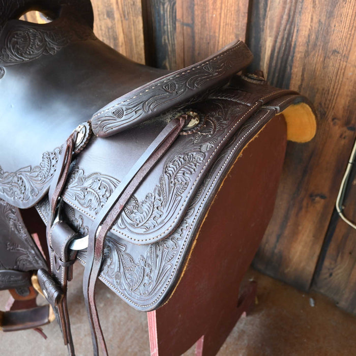 16" USED JEFF SMITH BUSTER WELCH CUTTING SADDLE Saddles - Used Jeff Smith