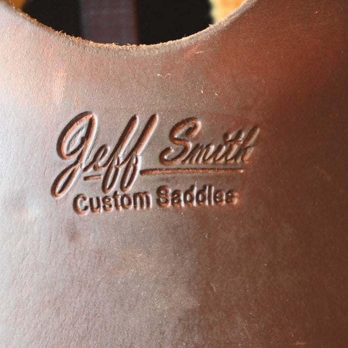 16" USED JEFF SMITH TEAM ROPING SADDLE