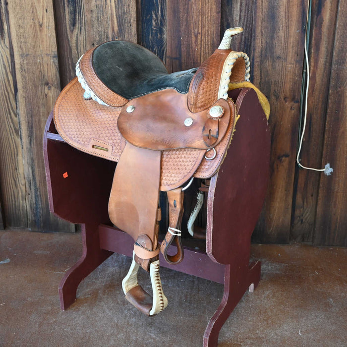 14" USED CIRCLE S BARREL SADDLE