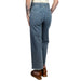 Washed Stripe Denim Frayed Hem Pant WOMEN - Clothing - Jeans So Me