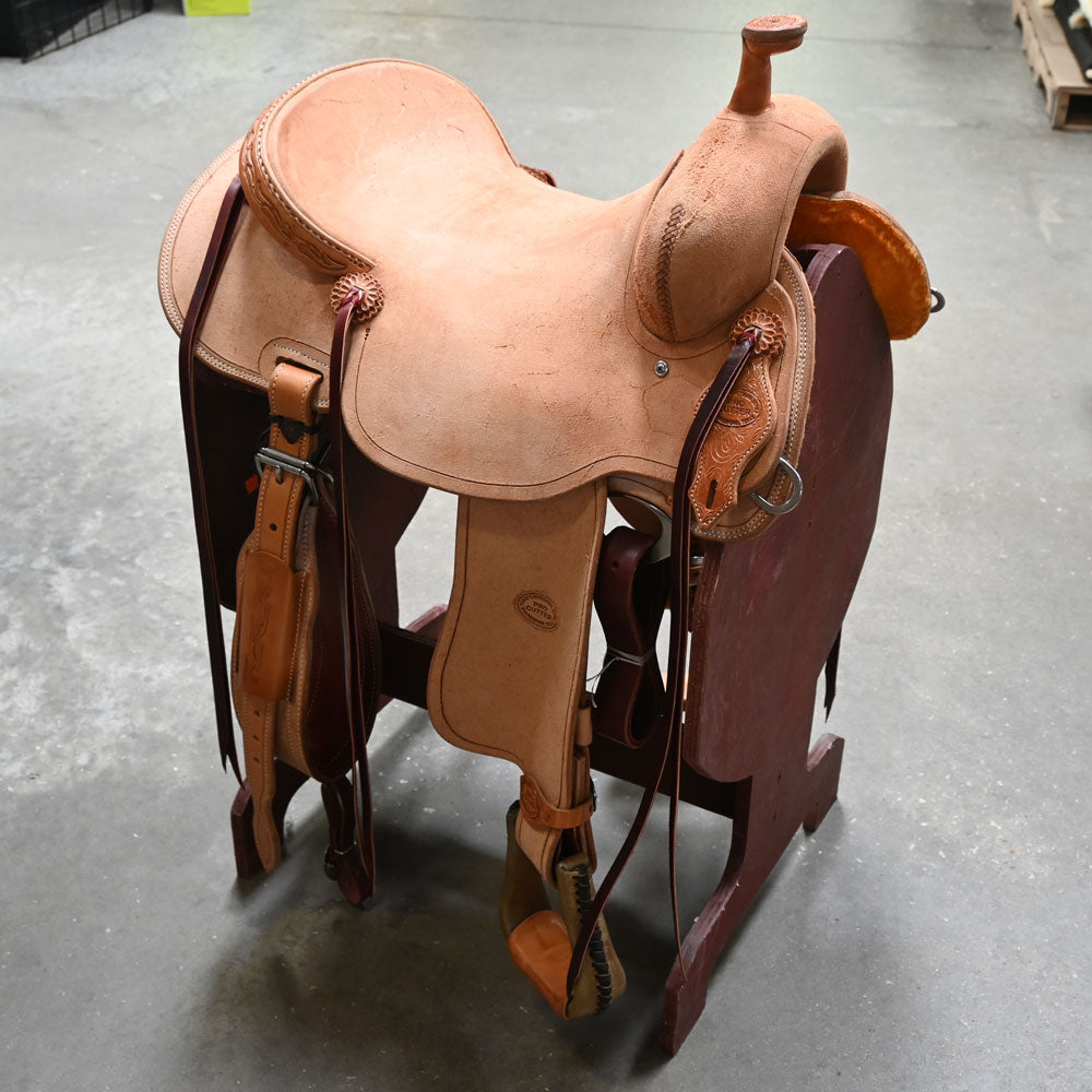 16.5" TESKEY'S PRO CUTTER RANCH CUTTER SADDLE Saddles Teskey's Saddlery