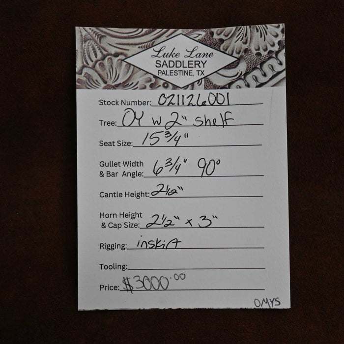 15¾" LUKE LANE RANCH SADDLE