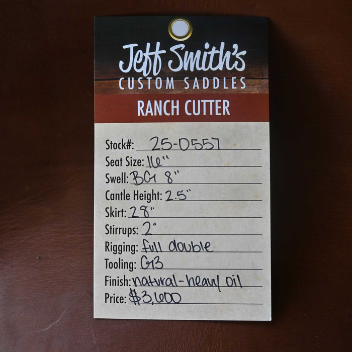 16" JEFF SMITH BEAU GALYEAN RANCH CUTTER SADDLE Saddles - New Jeff Smith