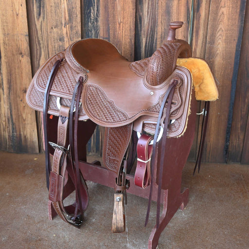 16" JEFF SMITH BEAU GALYEAN RANCH CUTTER SADDLE Saddles - New Jeff Smith