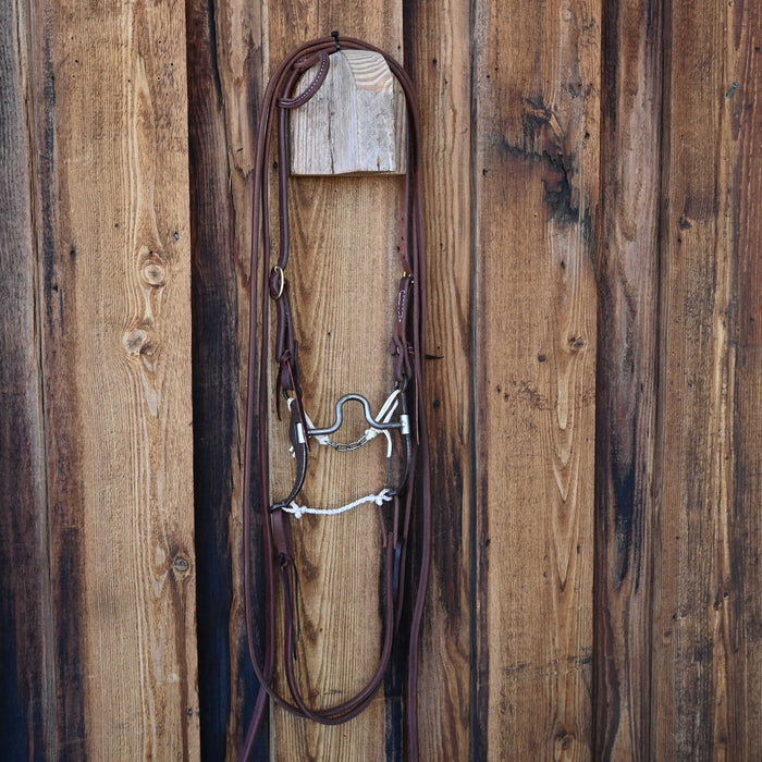Jim Edwards Solid Port Bridle Rig w/Single Ear Headstall