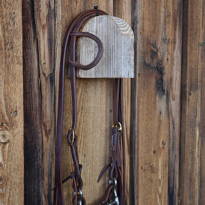 Classic Equine Snaffle Bridle Rig w/Single Ear Headstall