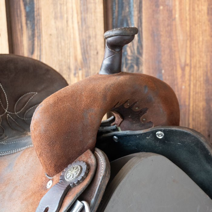 13" USED DOUBLE J PRO BARREL SADDLE Saddles - Used DOUBLE J SADDLERY