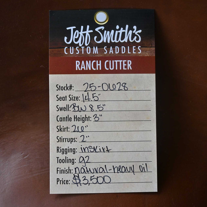 14.5" JEFF SMITH BUSTER WELCH RANCH CUTTER SADDLE Saddles - New Jeff Smith