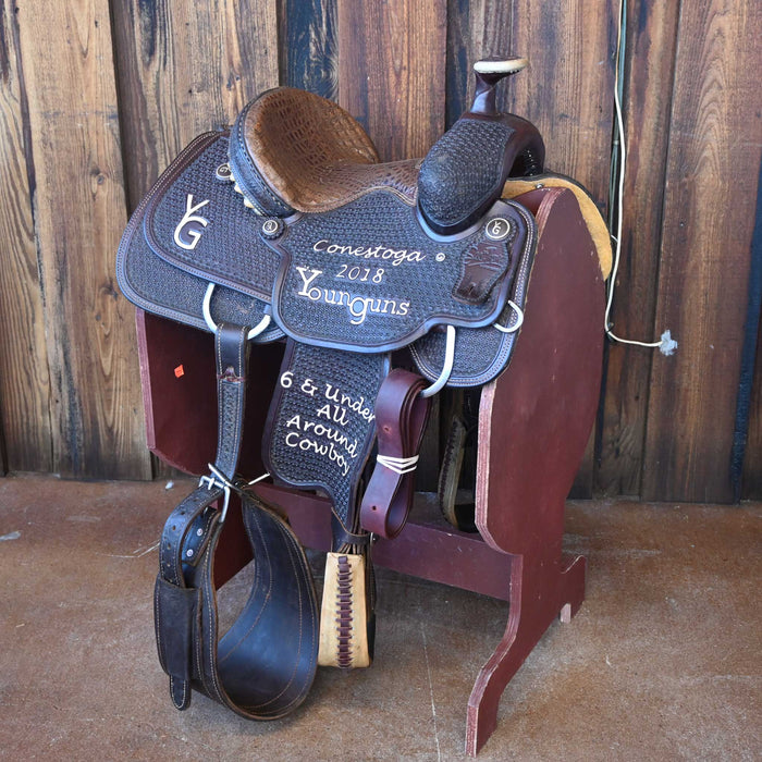 12" USED SCOTT THOMAS TEAM ROPING SADDLE