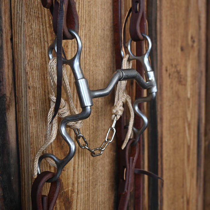 Low Locking Hinge Port Bridle Rig w/Single Ear Headstall