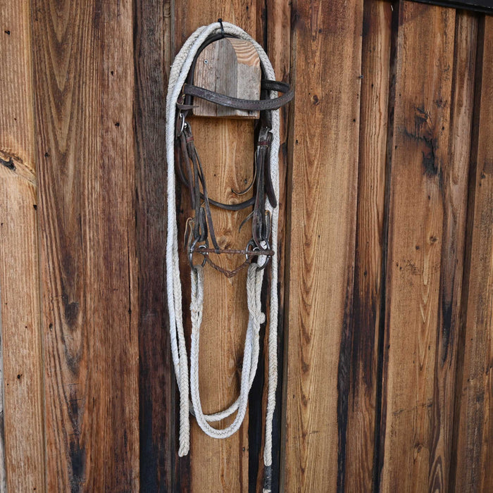 Locked O-Ring Twisted Wire Snaffle Bridle Rig w/Browband Headstall Tack - Rigs misc