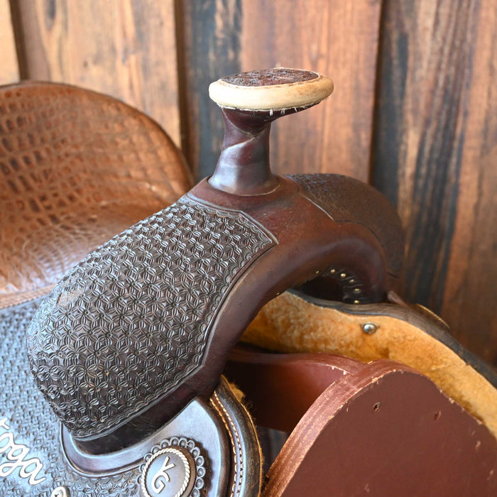 12" USED SCOTT THOMAS TEAM ROPING SADDLE