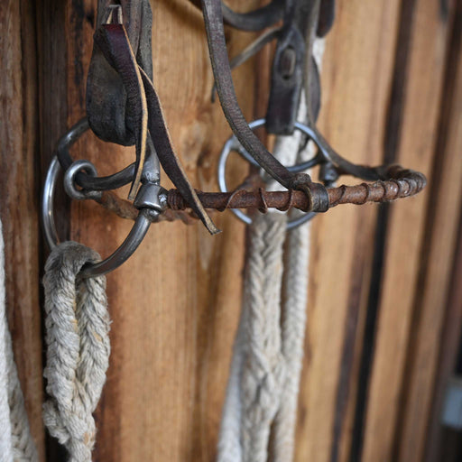 Locked O-Ring Twisted Wire Snaffle Bridle Rig w/Browband Headstall Tack - Rigs misc