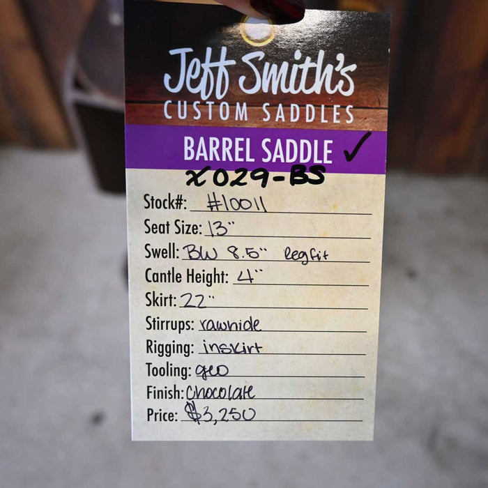 13" USED JEFF SMITH TAMI SEMAS BARREL SADDLE Saddles - Used Jeff Smith