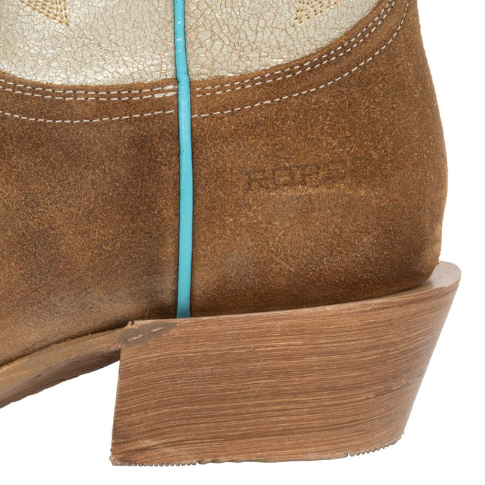 Roper Women's Light Brown Suede Western Boot WOMEN - Footwear - Boots - Western Boots Roper Apparel & Footwear