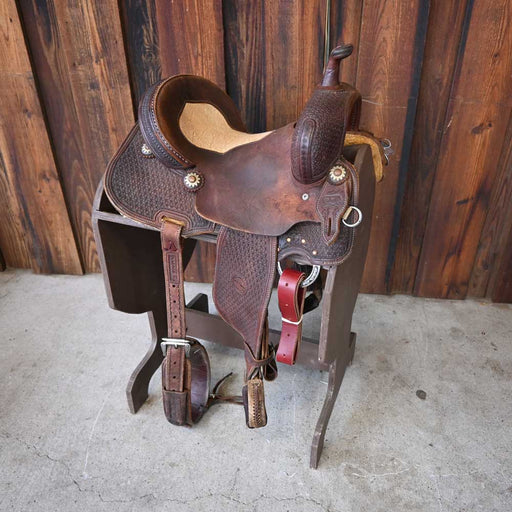 13" USED JEFF SMITH TAMI SEMAS BARREL SADDLE Saddles - Used Jeff Smith