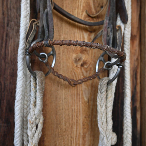Locked O-Ring Twisted Wire Snaffle Bridle Rig w/Browband Headstall Tack - Rigs misc