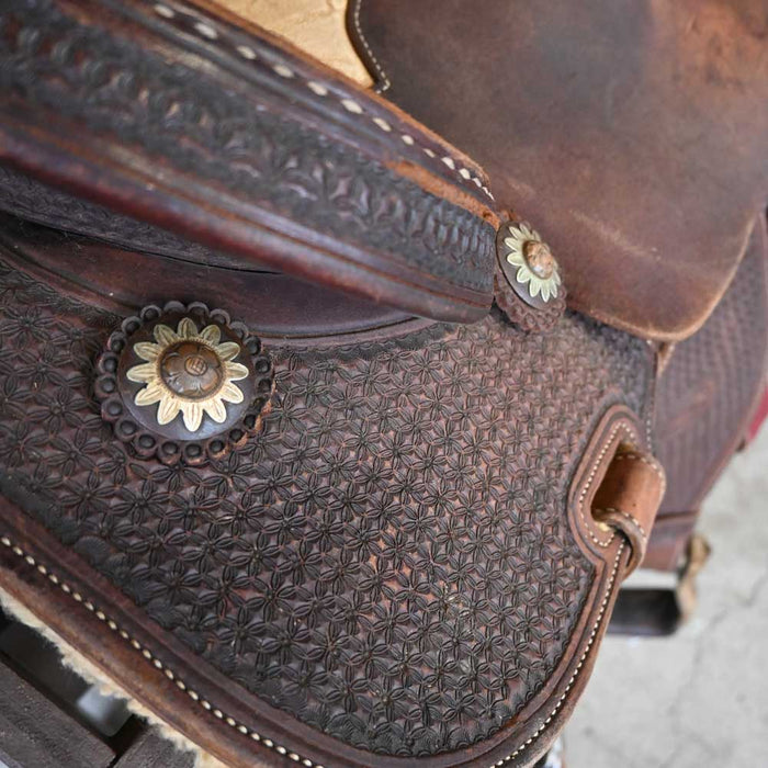 13" USED JEFF SMITH TAMI SEMAS BARREL SADDLE Saddles - Used Jeff Smith
