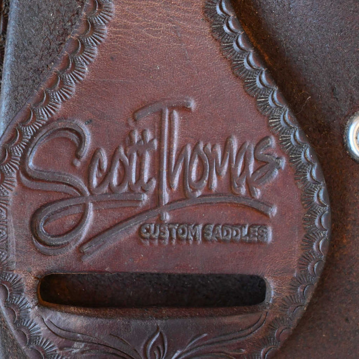 13" USED SCOTT THOMAS TEAM ROPING SADDLE