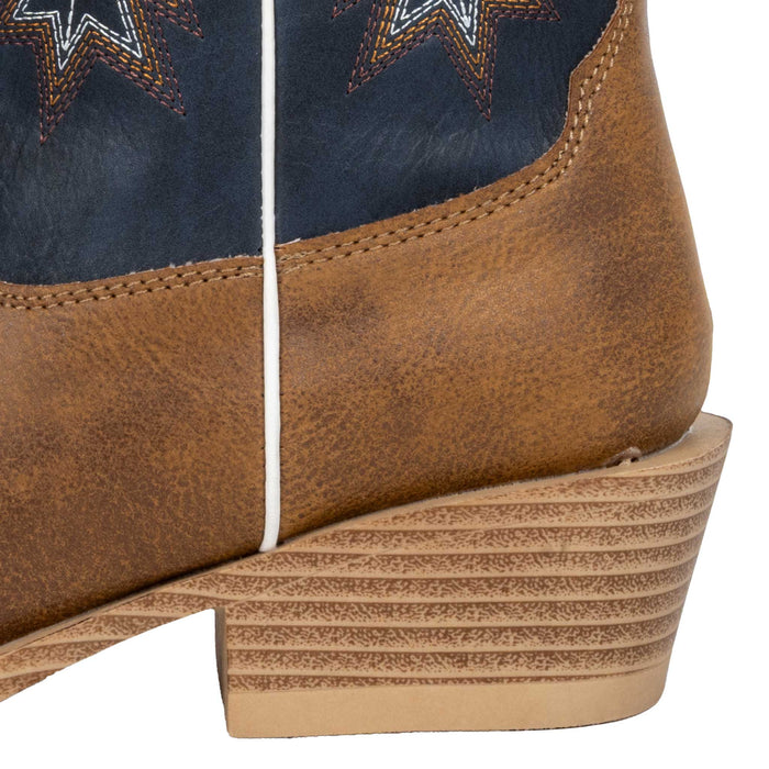 Roper Youth Walker Tan Faux Leather Western Boot KIDS - Footwear - Boots Roper Apparel & Footwear