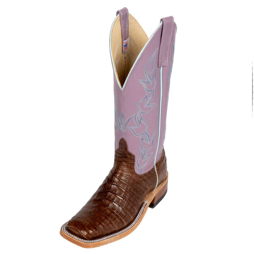 Anderson Bean Women's Post Oak Caiman Belly Boot WOMEN - Footwear - Boots - Exotic Boots Anderson Bean Boot Co.