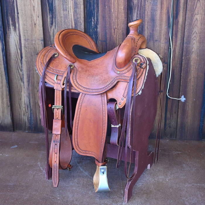 15" USED GREG GOMERSALL RANCH SADDLE