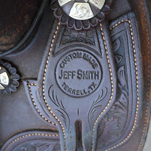 15" USED JEFF SMITH ROPING SADDLE Saddles Jeff Smith   