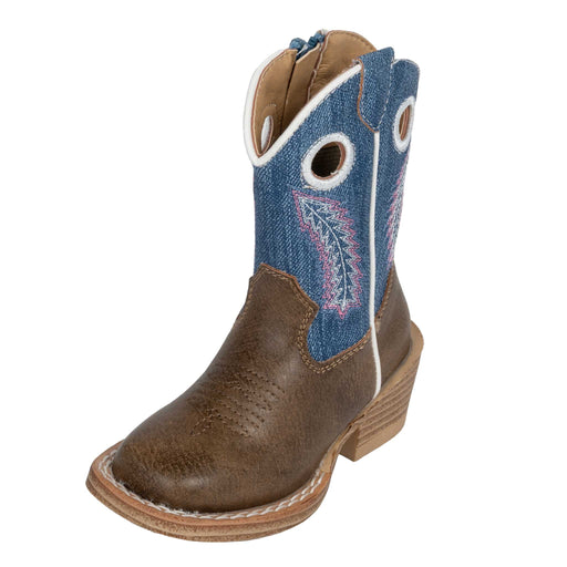 Roper Toddler Girl's Willow Brown Western Boot KIDS - Baby - Baby Footwear Roper Apparel & Footwear