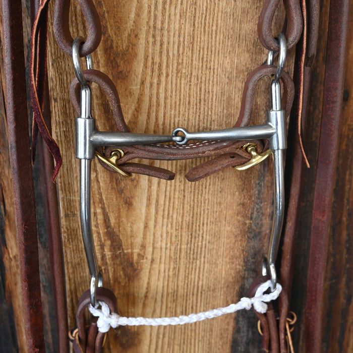Sleister Snaffle Bridle Rig w/Split Ear Headstall