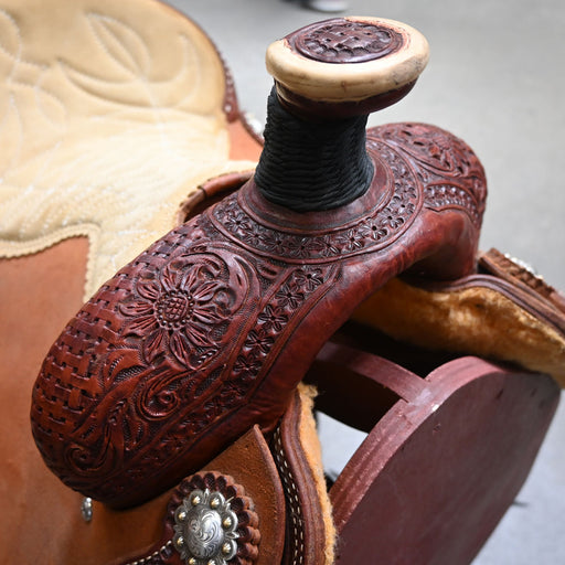 14" USED TESKEY'S ROPING SADDLE Saddles - Used Teskey's Saddlery