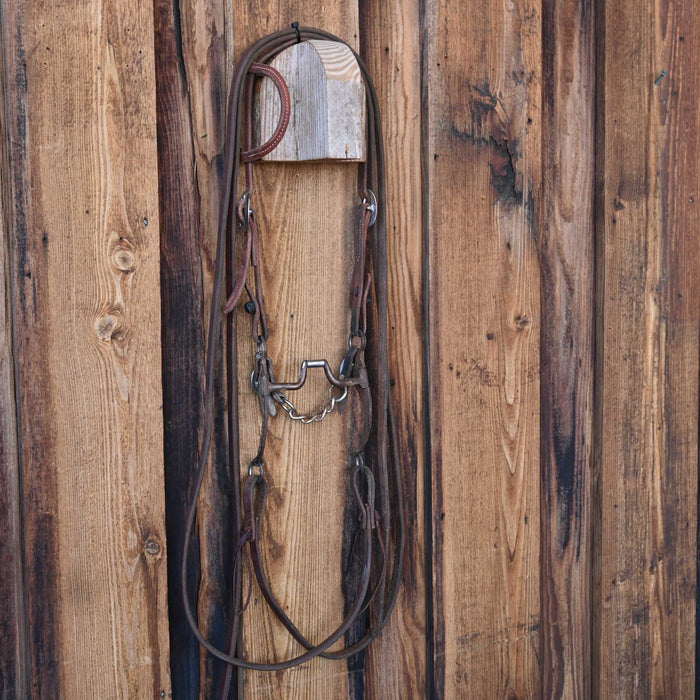 Cowpuncher Hinge Port Bridle Rig w/Single Ear Headstall